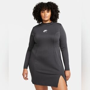 Nike Air Black Long Sleeve Dress Plus Size 1x NWT